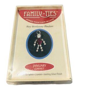 Family Ties Boy Birthstone Charm
